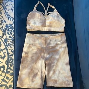 Nike Biker Spandex with Matching Sports Bra